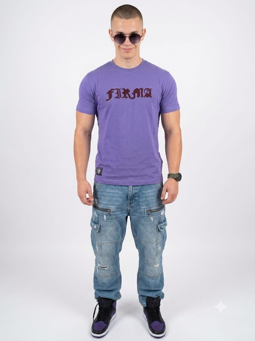 T-SHIRT FIRMA JP PKIUZ FIOLET CLASSIC PRZEDSPRZEDAŻ
