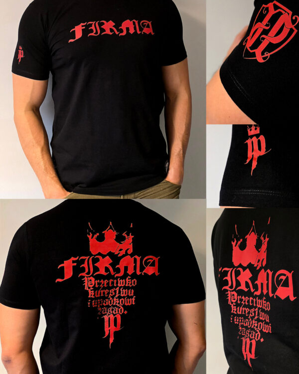 T-shirt FIRMA JP Red Classic PKIUZ PRZEDSPRZEDAŻ