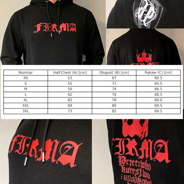 Bluza Firma JP Red Kaptur PRZEDSPRZEDAŻ