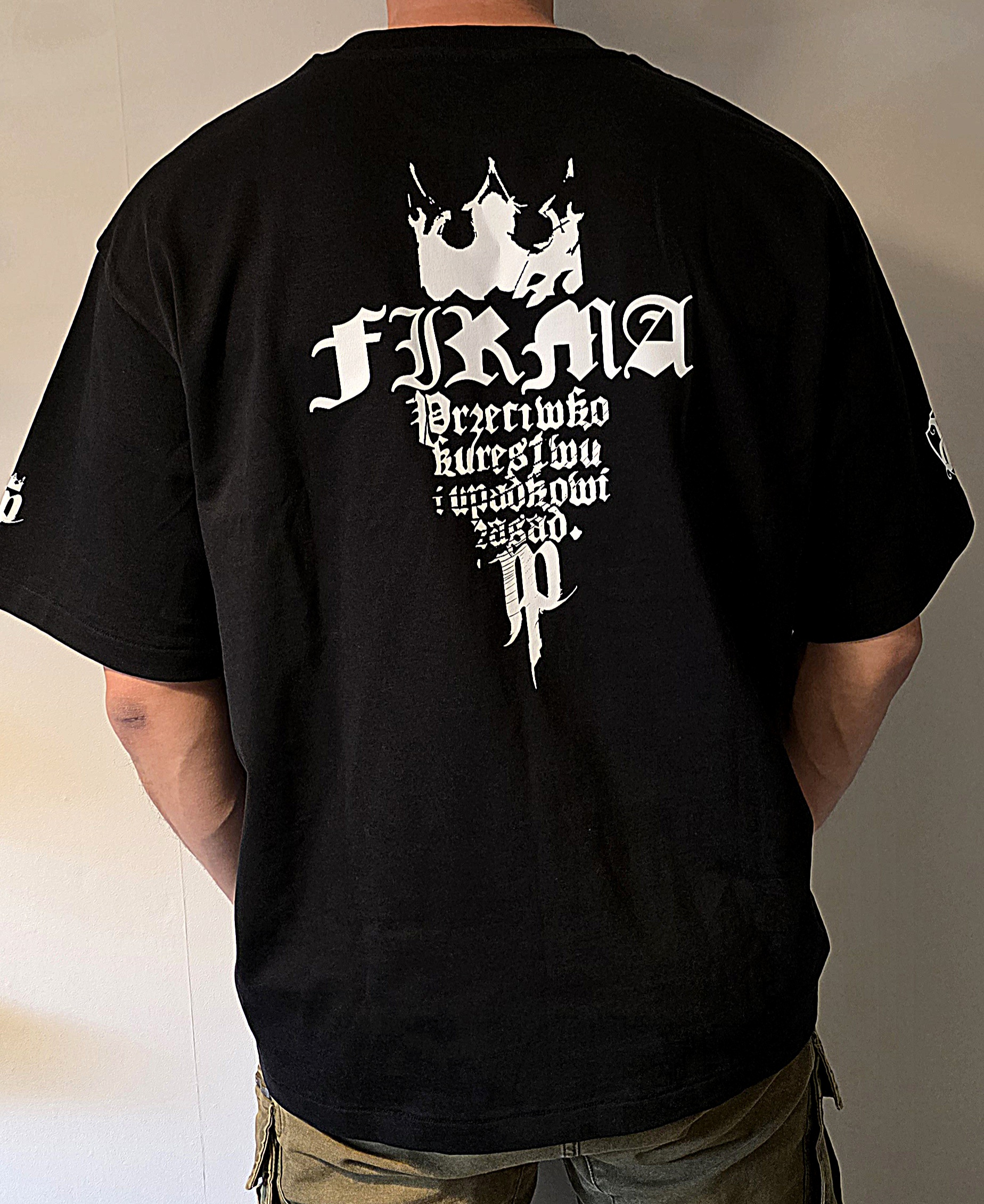 T-shirt FIRMA Biała Premium PRZEDSPRZEDAŻ - obrazek 4