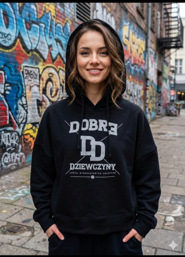 Bluza JP FIRMA  Damska Dobre Dziewczyny Czarna PRZEDSPRZEDAŻ