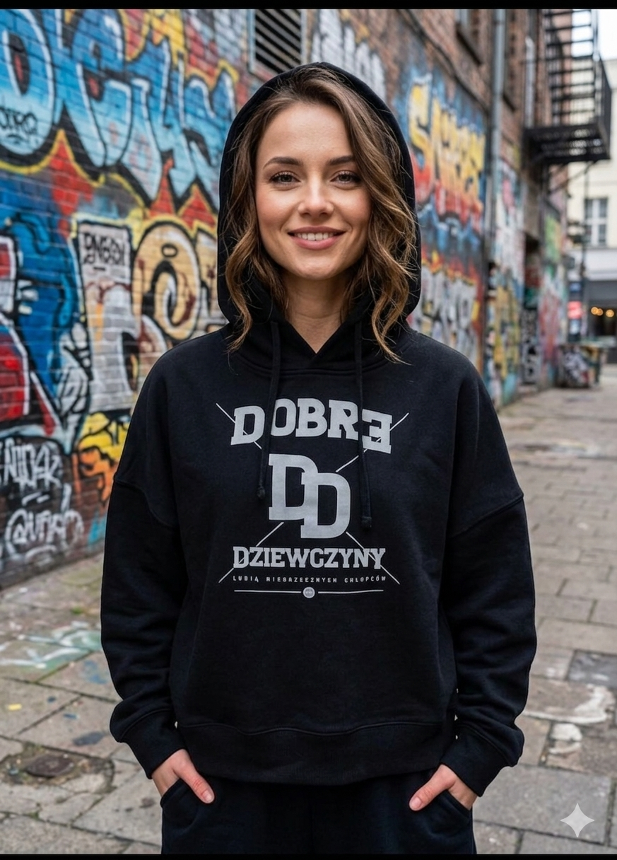 Bluza JP Damska Dobre Dziewczyny Czarna PRZEDSPRZEDAŻ