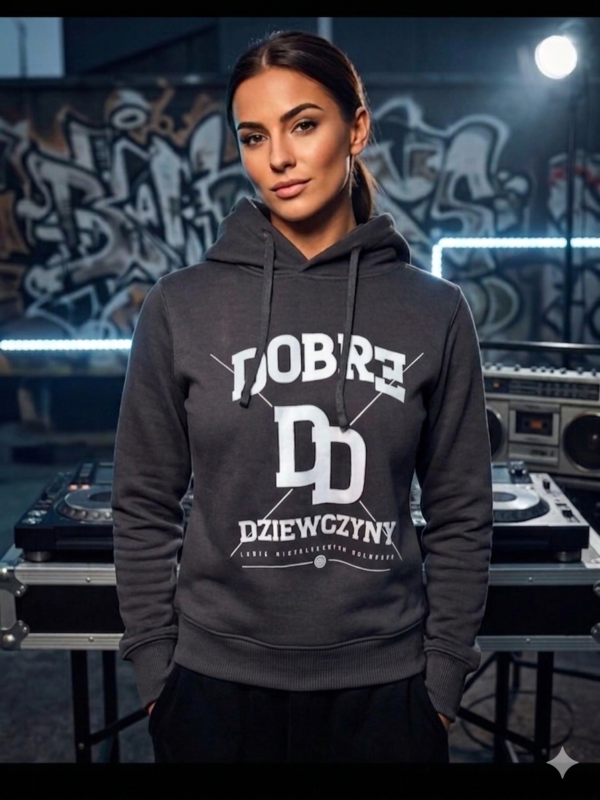 Bluza JP FIRMA Damska Dobre Dziewczyny Szara PRZEDSPRZEDAŻ