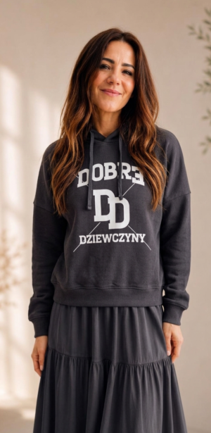 Bluza JP FIRMA Damska Dobre Dziewczyny Szara PRZEDSPRZEDAŻ