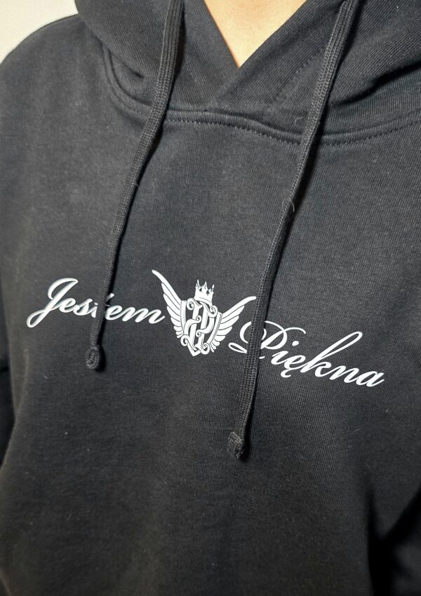 Bluza JP FIRMA Damska Jestem Piękna Czarna PRZEDSPRZEDAŻ