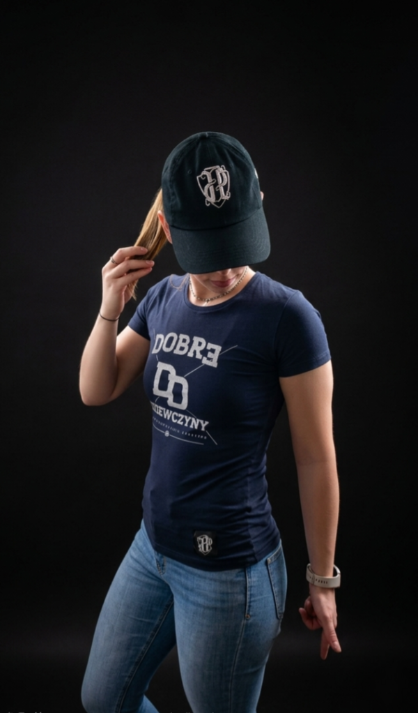 T-shirt JP FIRMA Damski Dobre Dziewczyny NAVY BLUE  PRZEDSPRZEDAŻ