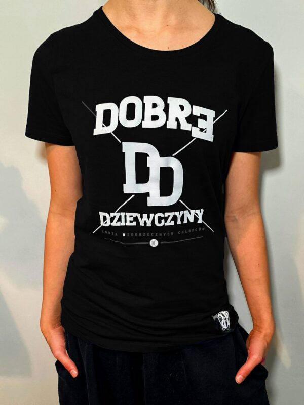 T-shirt JP FIRMA Damski Dobre Dziewczyny Czarny PRZEDSPRZEDAŻ