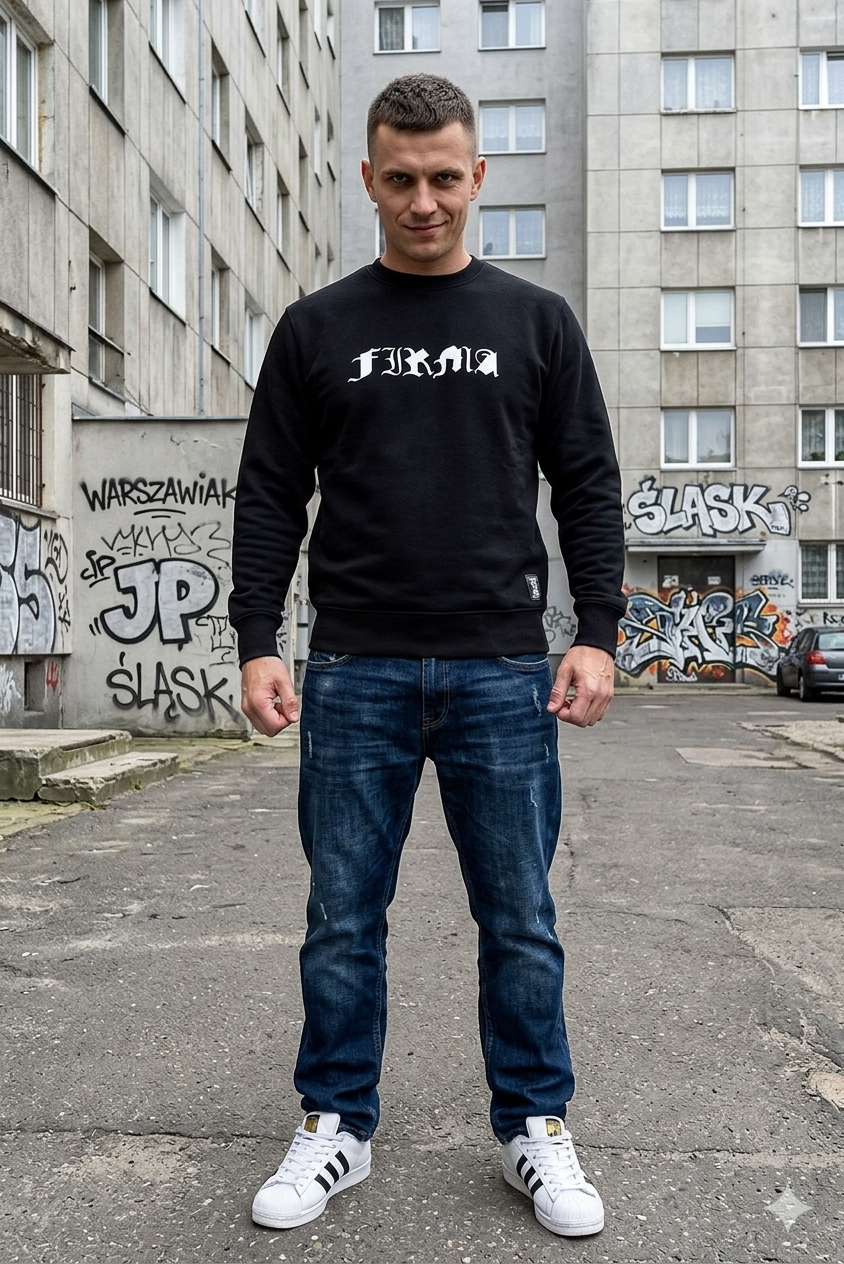 Bluza Firma JP Biała Classic PKIUZ PRZEDSPRZEDAŻ