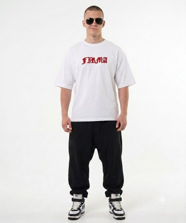 T-shirt FIRMA Red Premium White PKIUZ PRZEDSPRZEDAŻ