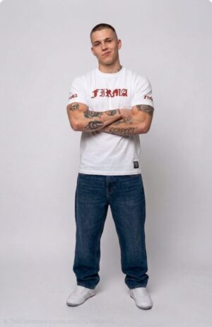 T-shirt FIRMA Red Classic White PKIUZ PRZEDSPRZEDAŻ