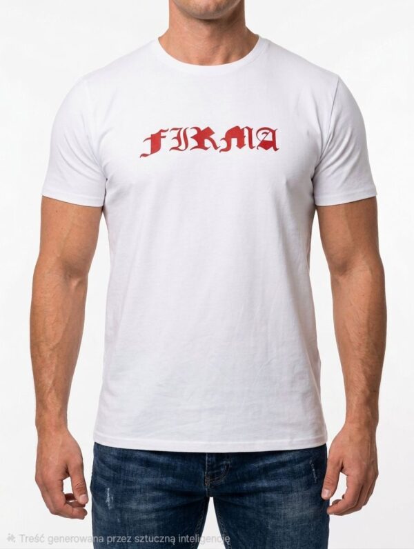 T-shirt Firma JP STYLE WHITE PKIUZ PRZEDSPRZEDAŻ