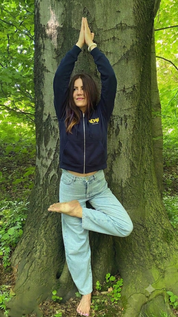 Bluza DRUŻYNA MISTRZÓW Damska NAVY Zip PRZEDSPREDAŻ