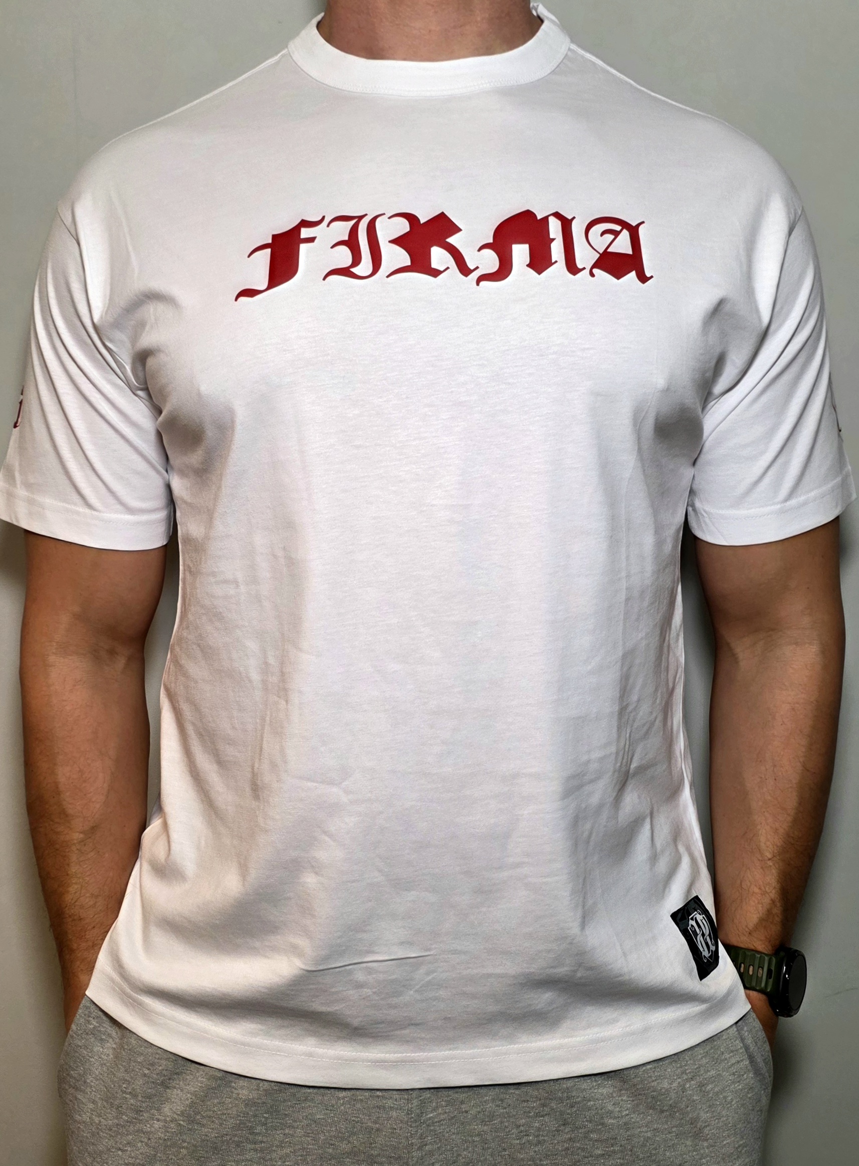 T-shirt Firma Style white PRZEDSPRZEDAŻ - obrazek 6