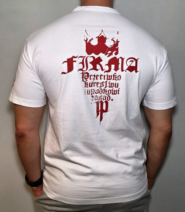 T-shirt Firma JP STYLE WHITE PKIUZ PRZEDSPRZEDAŻ