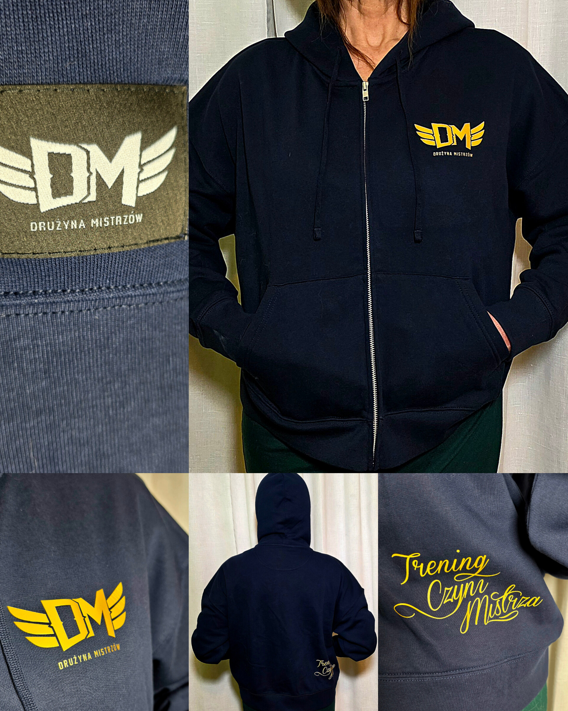 Bluza DM Damska NAVY Zip (Na stanie)