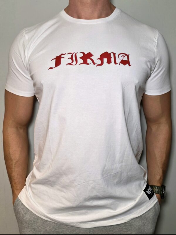 T-shirt FIRMA Red Classic White PKIUZ PRZEDSPRZEDAŻ
