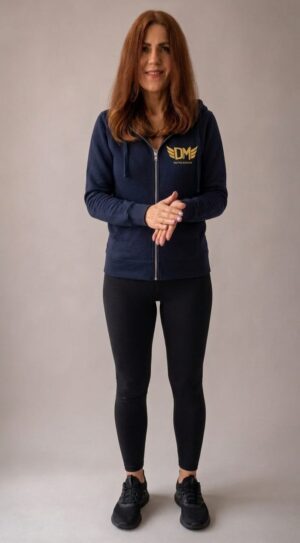 Bluza DRUŻYNA MISTRZÓW Damska NAVY Zip PRZEDSPREDAŻ