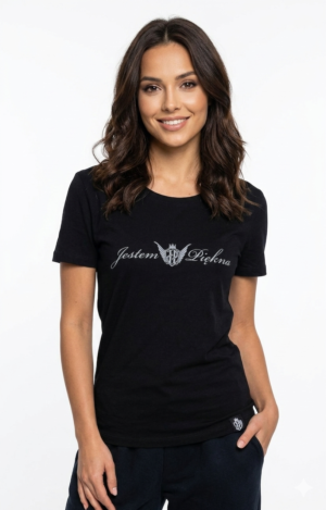 T-shirt JP FIRMA  Damski Jestem Piękna PRZEDSPRZEDAŻ