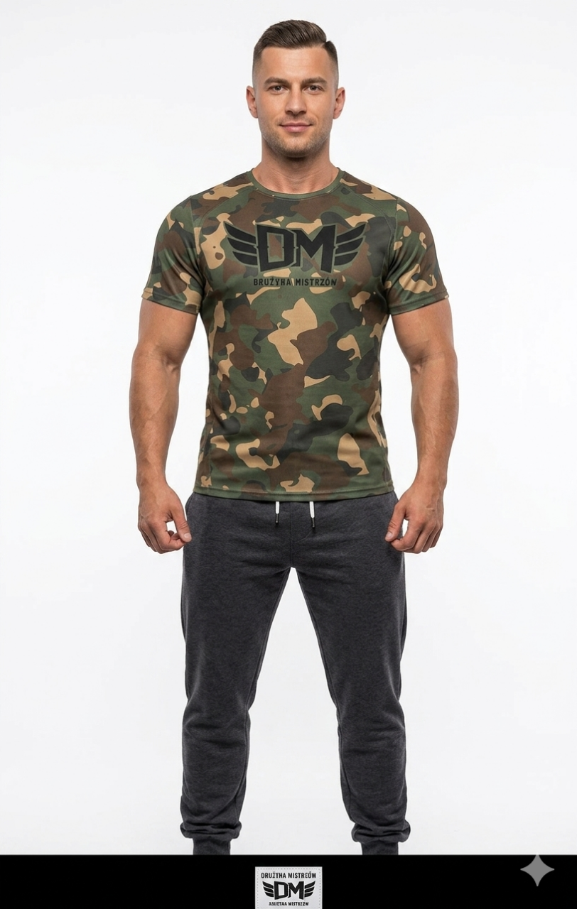 T-shirt treningowy DM Camo PRZEDSPRZEDAŻ