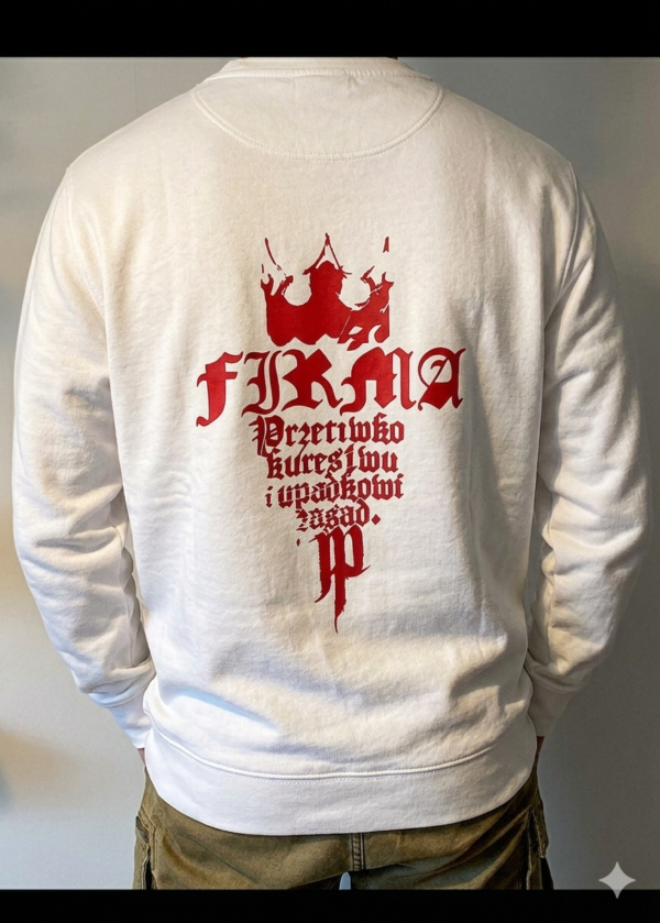 Bluza Firma Red Classic White PRZECIWKO KUREST** I UPADKOWI ZASAD PRZEDSPRZEDAŻ