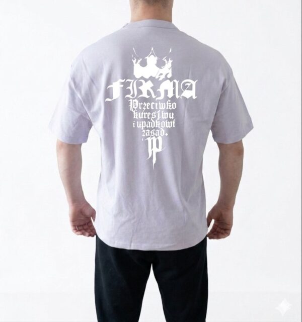T-shirt JP FIRMA Jasnofioletowy Style PKIUZ PRZEDSPRZEDAŻ