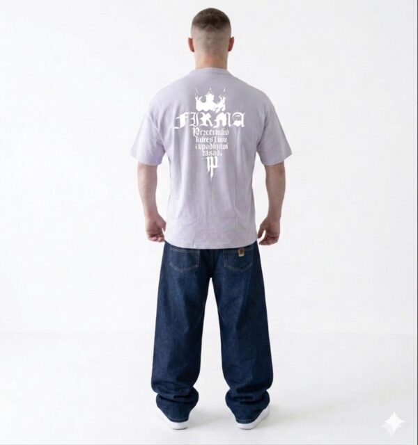 T-shirt JP FIRMA Jasnofioletowy Style PKIUZ PRZEDSPRZEDAŻ