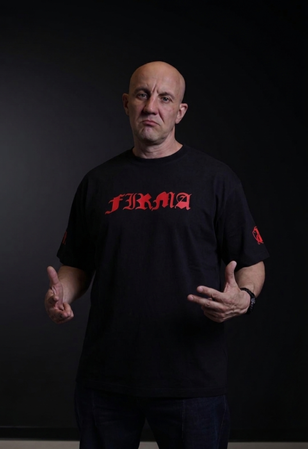 T-shirt FIRMA JP Red Premium PRZECIWKO KUREST** I UPADKOWI ZASAD PRZEDSPRZEDAŻ