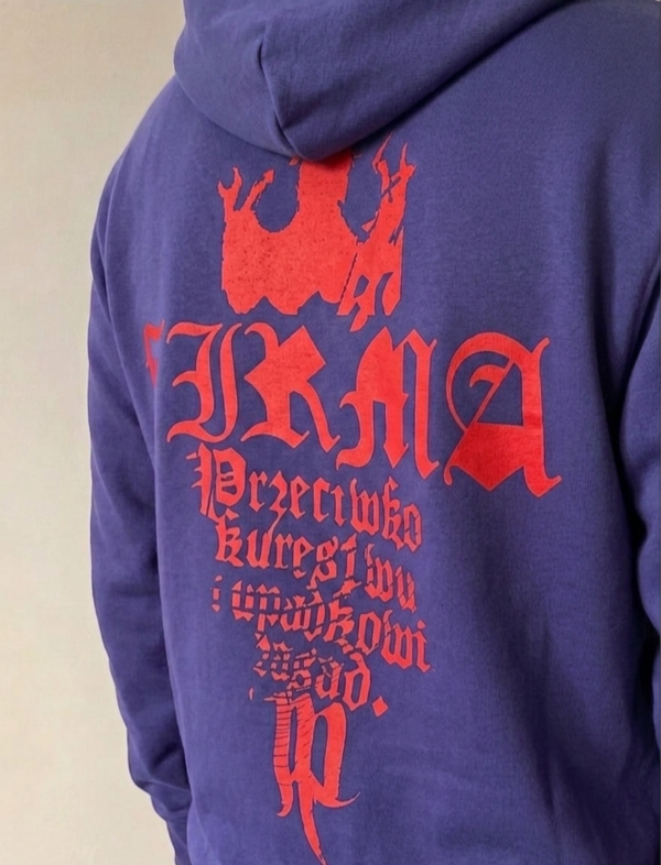 1786446860136(1) BLUZA FIRMA JP RED PURPLE PRZECIWKO KUREST** I UPADKOWI ZASAD PRZEDSPRZEDAŻ
