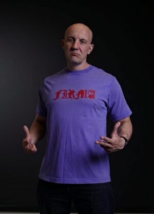 T-shirt FIRMA JP RED PURPLE PRZECIWKO KUREST** I UPADKOWI ZASAD PREMIUM PRZEDSPRZEDAŻ