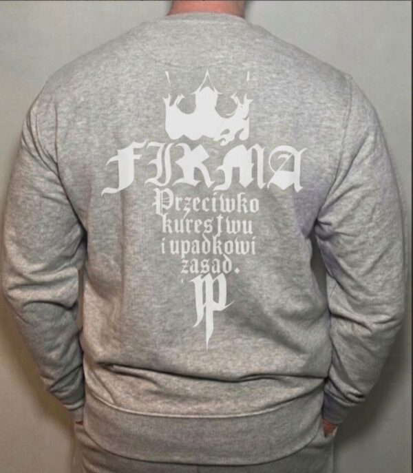 BLUZA FIRMA JP WHITE MELANGE CLASSIC PRZECIWKO KUREST** I UPADKOWI ZASAD PRZEDSPRZEDAŻ