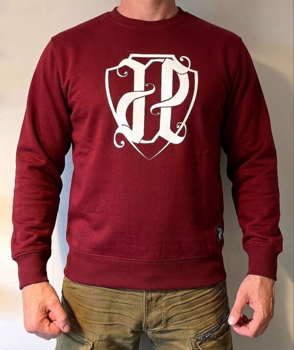 BLUZA JP FIRMA WHITE BURGUNDY CLASSIC  PRZEDSPRZEDAŻ