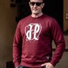BLUZA JP FIRMA WHITE BURGUNDY CLASSIC  PRZEDSPRZEDAŻ