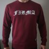 BLUZA FIRMA PRZECIWKO KURES*** I UPADKOWI ZASAD  WHITE BURGUNDY CLASSIC  PRZEDSPRZEDAŻ