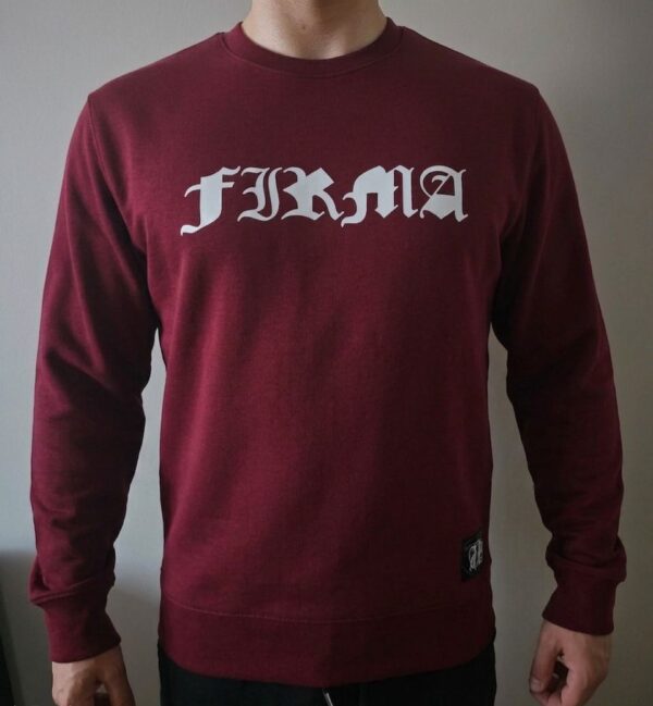 BLUZA FIRMA PRZECIWKO KURES*** I UPADKOWI ZASAD  WHITE BURGUNDY CLASSIC  PRZEDSPRZEDAŻ